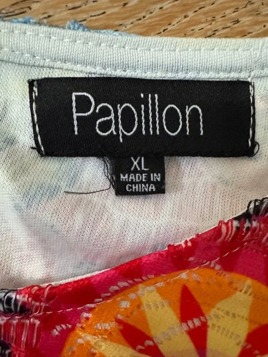 Papillon Blanc Multicolor Sleeveless Mandala Tunic with Black & White Accents - Picture 16 of 16